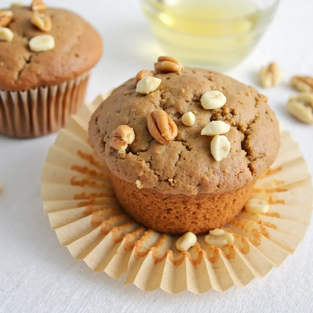 Muffins de pan de nueces y plátano sin gluten