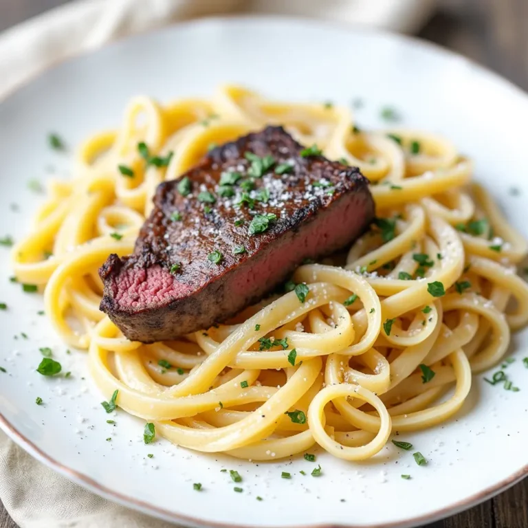 Bistec y Pasta