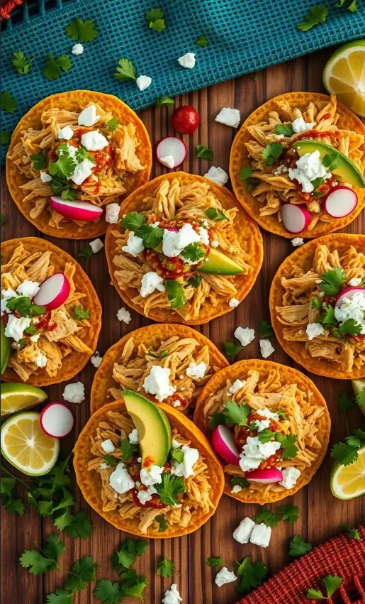 Tostadas de Pollo