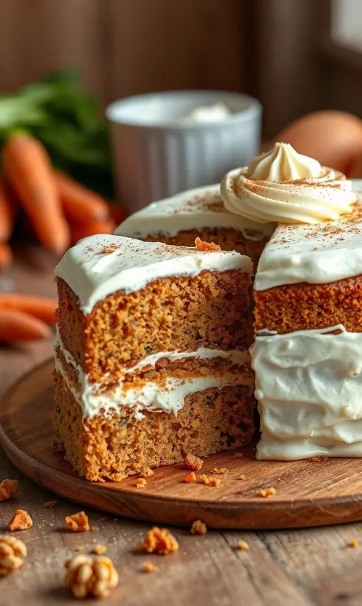 pastel de zanahoria