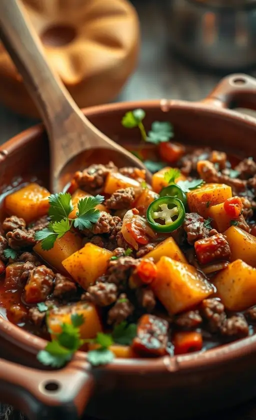 Carne Molida con Papas