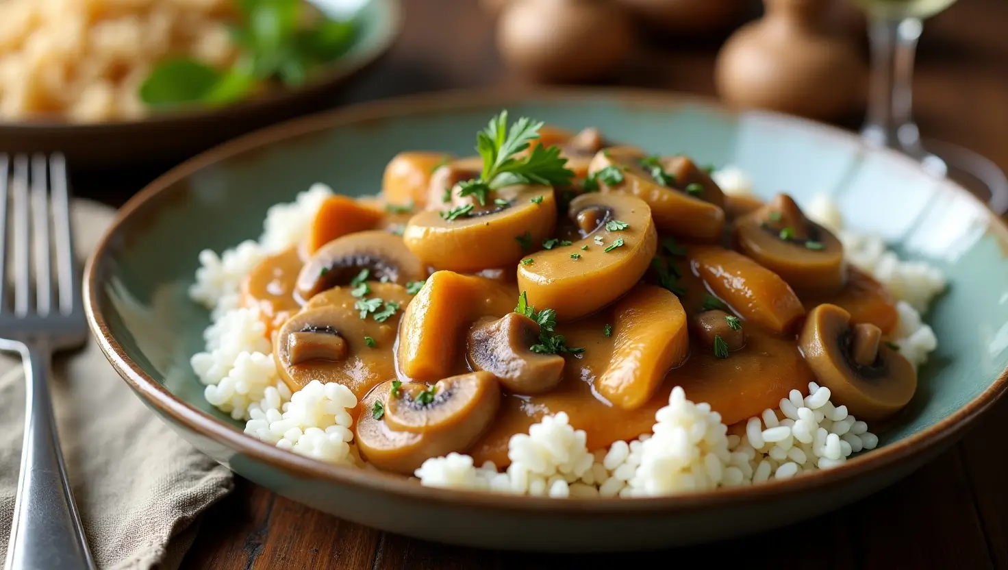 Pollo con Champiñones