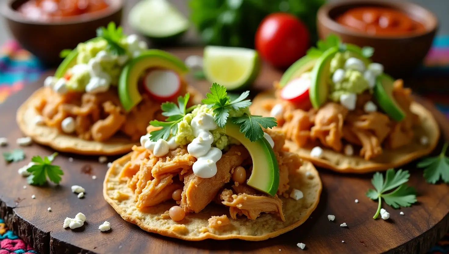 Tostadas de Pollo