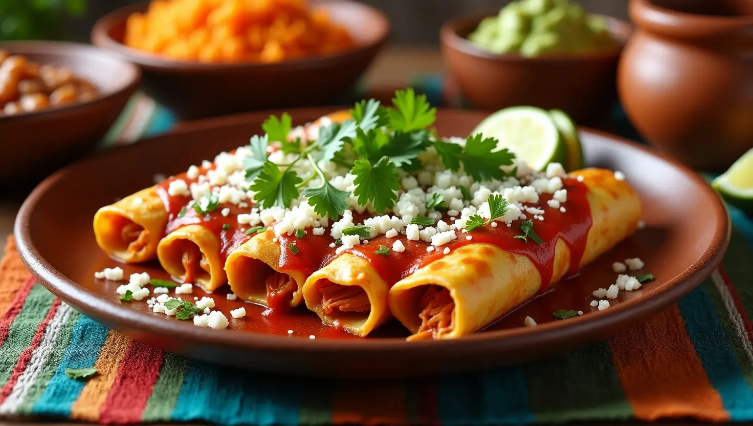 Enchiladas de Pollo