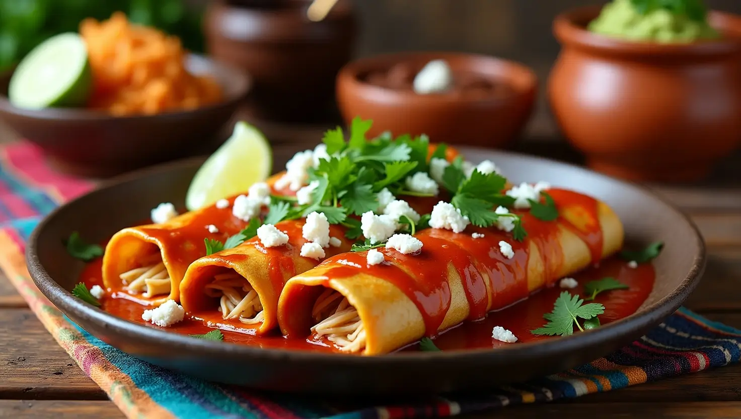 Enchiladas de Pollo